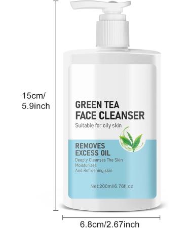 Nettoyant Visage Au Th Vert Pour Peau Grasse - Nettoie Tonifie Et Hydrate - Tous Types De Peau - 200ml (1) - Buy Online on GoSupps.com
