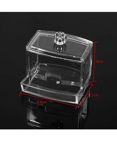 Practical Transparent Storage Box with Cover - Easy to Clean Swab Box for Women | International Shipping Available - Buy Online on GoSupps.com