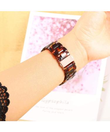 Rose Gold + Tortoise Resin Band for Fitbit Charge 5 - Men's and Women's Accessory - Buy Online on GoSupps.com