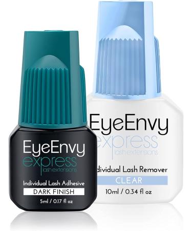 EyeEnvy express lash extensions Individual Lash Adhesive Strong Black Cluster Eyelash Glue Latex Free Waterproof - Buy Online on GoSupps.com