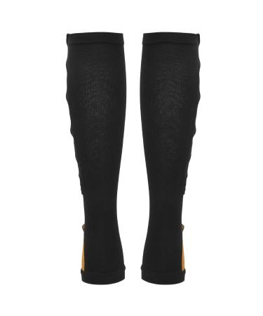 Zipper Compression Socks Skin-Friendly Compression Socks Compact for Home (Black Stitching S/M)
