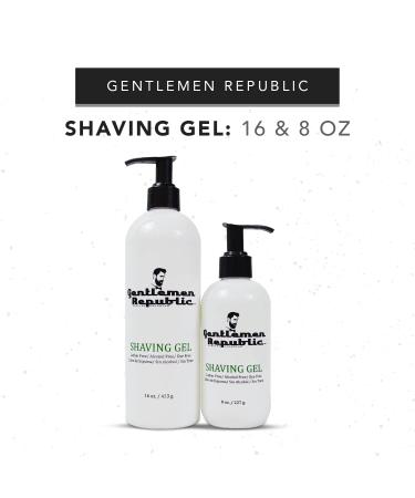 Gentlemen Republic 8oz Alcohol-Free Shaving Gel | Lather-Free Maximum Glide | USA-Made Men's Shaving Essential - Buy Online on GoSupps.com