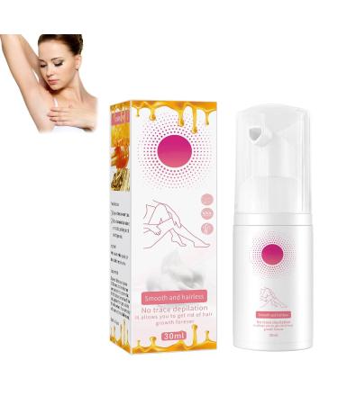 Hair Removal Mousse Gentle Hair Removal Mousse Body Hair Removal Foam Spray for Women and Men Hair Removal Spray Quick Hair Removal Moisturizing and Skin-Friendly (1 Pcs)