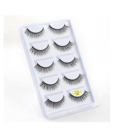 UAMOU 10/50/100 Boxes Mink Eyelashes Fluffy 3D Mink Lashes Makeup Natural Long Volume False Eyelashes Bulk Faux Cils Custom Cheerfully (Color : 5 Pairs X15 Size : 100 Boxes)