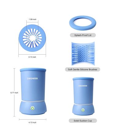 DOGNESS Automatic Dog Paw Cleaner for Small & Medium Dogs and Cats - Blue - Buy Online on GoSupps.com