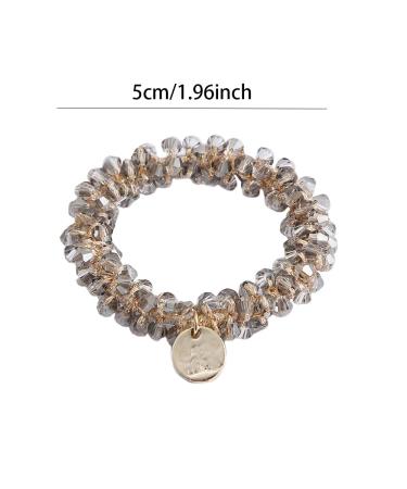 KuuGuu Crystal Pearl Hair Ties - 5 PCS Elastic Hair Bands for Women and Girls - Buy Online on GoSupps.com