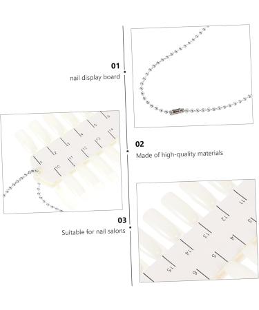  Didiseaon Didiseaon 6 Sheets Portable Waltz Nail Display Tips Double-Sided Nail Art Display Chart - Buy Online on GoSupps.com
