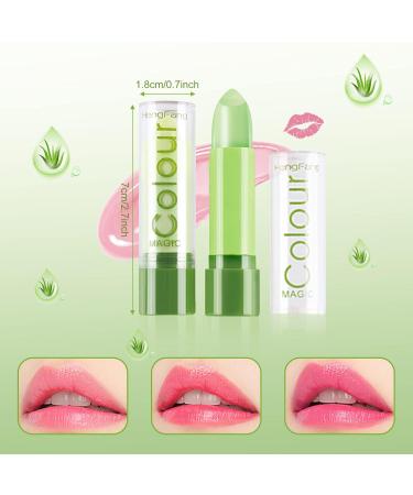 Lishang Aloe Vera Lip Care Set - 3PCs Hydrating Color Change Lipstick & Gloss Long-Lasting & Waterproof Perfect Gift for Girls - Buy Online on GoSupps.com