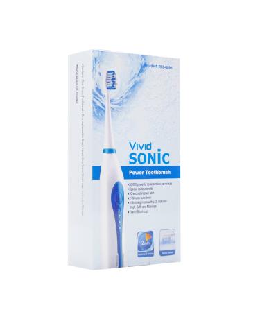 Vivid SonicClean Portable Electric Toothbrush - Battery Powered 2-Minute Timer 3 Modes - Ideal for Travel & Home Use - Buy Online on GoSupps.com