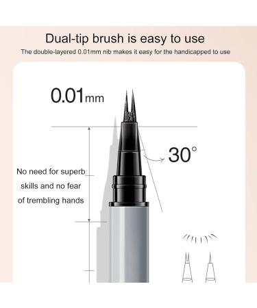 Lower Eyelash Pencil Double Tip Eyelash Pencil Eyelash Pencil for Lower Lashes Eyelash Pencil with Extremely Fine Tip Gifts for Sister Wife Colleagues Makeup Beginners Beauty Lovers - Buy Online on GoSupps.com