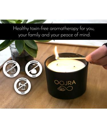 Soy Essential Oil Scented Candle - Large 3 Wick Eucalyptus Candle with Lid & Gift Box | Oojra Australia  - Buy Online on GoSupps.com