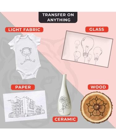 Raimarket 200 Sheets Black Carbon Paper for Tracing On Fabric | Carbon Paper for Tracing on Wood & Canvas  Tracing Paper for Drawing Sewing Patterns  5 Stylus  A4 Size (9 X 13) Graphite Transfer Paper Black_200 - Buy Online on GoSupps.com