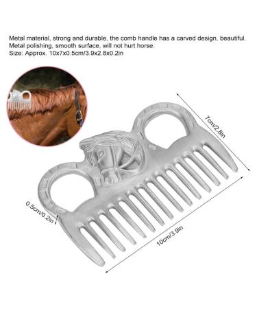 Zerodi Horse Hair Comb | Portable Metal Comb for Cattle & Horses | Polile Tech for All Hair Types - Buy Online on GoSupps.com