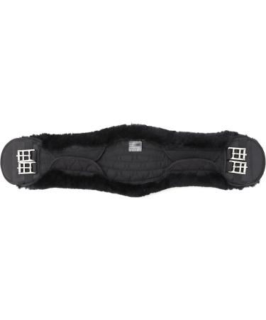 Merauno Lambwolle Konturgurt Saddle Belt - Quality Merino Wool Anatomically Concave Design Dressage Short Belt Slip Resistant 65cm Available in Nature Black Brown Anthracite - Buy Online on GoSupps.com