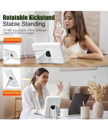 Onirri Light Therapy Lamp - UV-Free 10000 Lux Sun Lamp with Adjustable Brightness Timer and Memory Function 90 Rotatable Light for a Happy Life Home & Office Indoor Use White - Buy Online on GoSupps.com