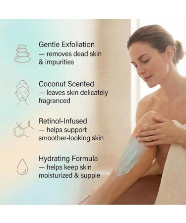 My Beauty Spot Scented Body Scrub for Women - Coconut Scented Body Scrub Natural Exfoliating Body Scrub Skin Exfoliator Infused with Retinol Romoves Dead Skin From Body - Large 500 ml. - Buy Online on GoSupps.com