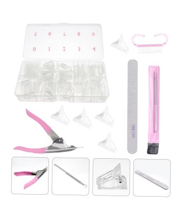 FRCOLOR 1 Box Nail Art Box Nail Art Brush Clear Stiletto Nails Nail Art Tools Nail Art Kit Nail Plate Nail Tips Cosmetic Nail Brush Beauty Products Accessories Set