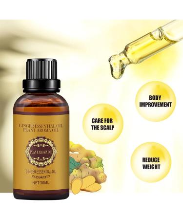 Buy Premium Ginger Oil for Lymphatic Drainage - 30ml Massage Oil | Essential Spa Oil for Relaxation - Buy Online on GoSupps.com