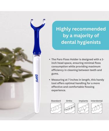 Buy Paro Dental Floss Holder - Reusable Flosser Handle for Optimal Oral Cleaning | Refillable & Easy to Clean | Ships Worldwide - Buy Online on GoSupps.com