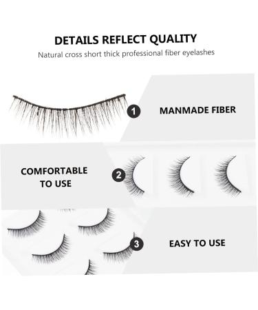 FOMIYES 15 Pairs Short False Eyelashes False Lashes Extension Lashes Layered Fake Lashes Fluffy Volume Lashes Makeup Lash Eyelashes Thick Eyelash Accessories Dense 6d Artificial Fiber - Buy Online on GoSupps.com