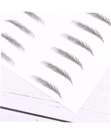 Beavorty 4 Sheets Pairs Stickers Waterproof Black Stickers Makeup Eyebrow Sticker Template Supplies Bionic 3d - Buy Online on GoSupps.com