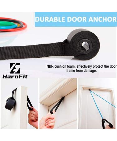HaroFit Single Resistance Bands with Handles - Blue-15LB | Home Workout & Physical Therapy Bands | Includes Door Anchor & Workout Guide - Buy Online on GoSupps.com