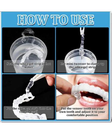 JMBK 5 Pairs Cosmetic Prosthesis Teeth - Fake Teeth Veneer for Comfort Fit & Confidence | Instant Snap-On Solution - Buy Online on GoSupps.com