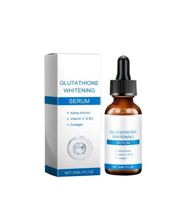 Glutathione Serum with Alpha-Arbutin Vitamin C & Niacinamide - Face Serum for Even Skin Tone Helps Improve Appearance of Dark Spots & Pigmentation Lightweight Formula for All Skin Types 1 fl oz