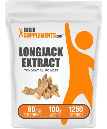 BulkSupplements.com Longjack Extract Powder - Eurycoma Longifolia - Tongkat Ali Powder - 80mg of Longjack Tongkat Ali Powder per Serving - Long Jack Root Powder (100 Grams - 3.5 oz) 3.5 Ounce (Pack of 1)