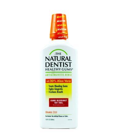 Healthy Gums Mouth Rinse Orange Zest 16 oz (Pack of 4)