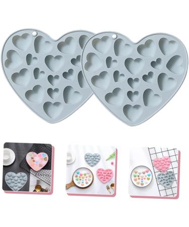 BESTonZON 8 Pcs Mold Mousse Cake Heart Keychain Chocolate Heart Firefighter Gifts Christmas Candy Heart Muffin Love Shaped Cake Mould Candy Chocolate Food Grade Silicone Halloween Jelly Bluex4pcs 17.1x15.1cmx4pcs - Buy Online on GoSupps.com
