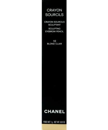 Chanel Crayon Sourcils Sculpting Eyebrow Pencil #10 Blond Clair, 0.03 Ounce  : Beauty & Personal Care 