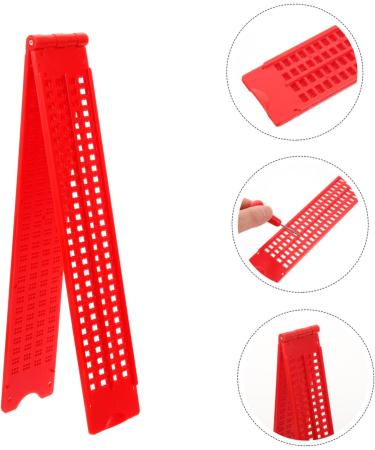 OHPHCALL Braille Writing Fingerboard 1 Set Braille Tablet Writing Pen Plastic Braille Writing Slate 22.00X4.50X0.50CM Red - Buy Online on GoSupps.com