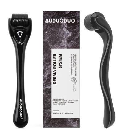 Auduoduo 0.5mm Derma Roller with Real Silver Needles - Microneedling Roller for Skin & Hair Care | 2022 Advanced Seamless Version - Buy Online on GoSupps.com