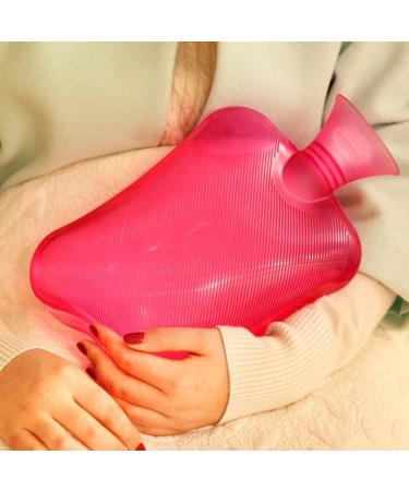 MAIES Classic Hot Water Bottle | Durable Rubber Heat Bag with Soft Fleece Cover for Heat Therapy & Compresses | Reusable & Portable - Buy Online on GoSupps.com