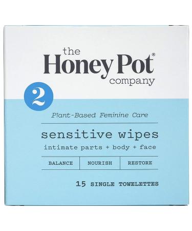 Honey Pot Company Sensitive Feminine Hygiene Wipes 15 Count Travel + LuxProdX Magnet - Buy Online on GoSupps.com