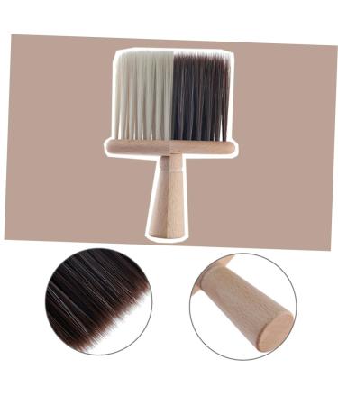 1pc Vintage Hair Brush for Broken Hair & Facial Cleaning - Wooden Hair Duster for Salons & Shaving - Brown Hair Removal Brush - Buy Online on GoSupps.com