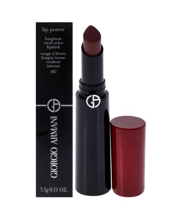 GIORGIO ARMANI Lip Power Longwear Vivid Color Lipstick - 107 Sensual by Giorgio Armani for Women - 0.11 oz Lipstick