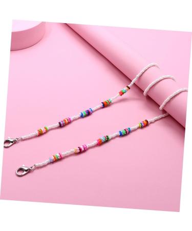 Minkissy 6 Pack Anti-Drop Chain Glasses Holder & Face Mask Extension - Ear Protection Acrylic Rope Necklaces for Kids & Adults - Buy Online on GoSupps.com