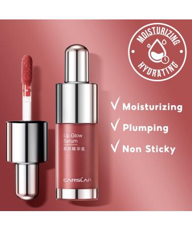 CARSLAN Hydrating Lip Gloss Serum - Moisturizing, Plumping, Shiny Lip Glow | Tinted Lip Care with Vitamin E & Crithmum Maritimum Essential Oil - Buy Online on GoSupps.com