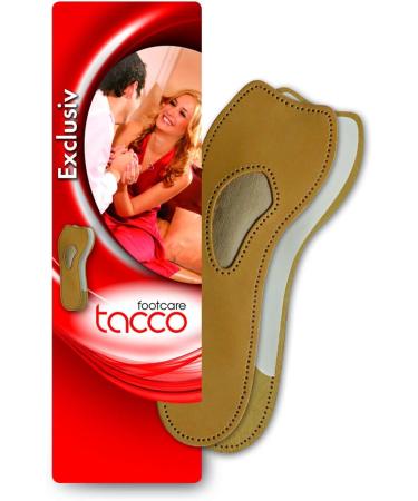 Premium 3/4 Leather Insoles for Women | Metatarsal Arch Support | Toe-Free Design | Fits Pumps, Heels, Casual Shoes | Size 38 EUR/US L7 - Buy Online on GoSupps.com