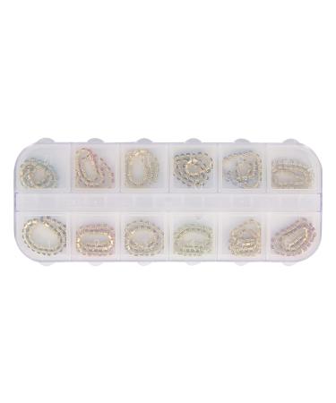 Catena per unghie spazio indipendente Design Nail Art luminoso colorato per Nail Art(03)