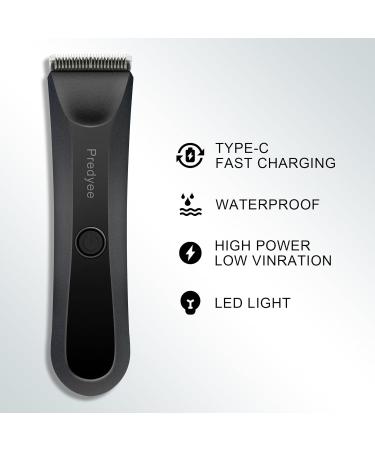 Electric Groin Hair Trimmer | Waterproof Wet/Dry Clippers with Replaceable Ceramic Blades - Ultimate Male Body Hair Razor - Buy Online on GoSupps.com