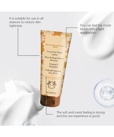 Tallow Balm Tallow Barrier Reconstruction Balm with Colloidal Oatmeal Deep Nourishment & Lasting Resilience Support Skin's Natural Barrier - Buy Online on GoSupps.com