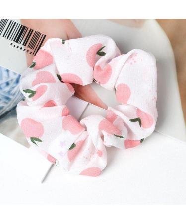 OpenSeseme Floral Hair Scrunchies - 5 Pack Stylish Boho Hair Ties for Women | Soft, Silky, and Cute Hair Accessories for Spring and Summer - Buy Online on GoSupps.com
