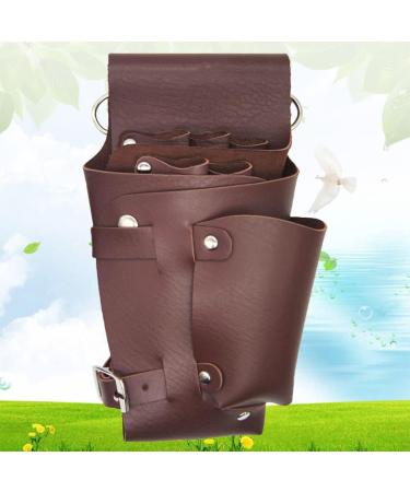 PopetPop 3-In-1 Hairdresser Tool Bag with Scissor Holder - PU Belt Organizer for Salon & Cosmetic Brushes - Buy Online on GoSupps.com