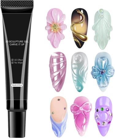  JINGLING JINGLING Nail Modeling Gel 3D Modeling Gel 3D Modeling Gel Non-Sticky 3D Modeling Gel Suitable for Beginners for Occasions Holidays and Daily Life - Buy Online on GoSupps.com