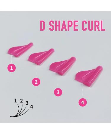 Lash Lift Rods 2024 | Reusable Silicone Eyelash Perm Pads - 4 Sizes C Curl | No Glue Self-Sticky Lamination Tool | RosaRed - Buy Online on GoSupps.com