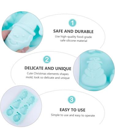 ifundom Resin Molds Christmas 6 Grids Silicone Cake Mold DIY Kitchen Baking Mold (Old Man Snowman) Christmas Cake 28.6X16X2.5CM As Shown - Buy Online on GoSupps.com