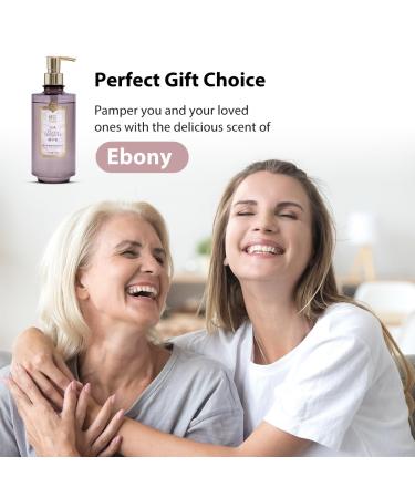 Bee & Flower Moisture Body Wash - Luxurious Amino Acid Liquid Soap for Hair Face & Body Nourishing Ebony Bergamot - 16.8 Fl Oz - Buy Online on GoSupps.com